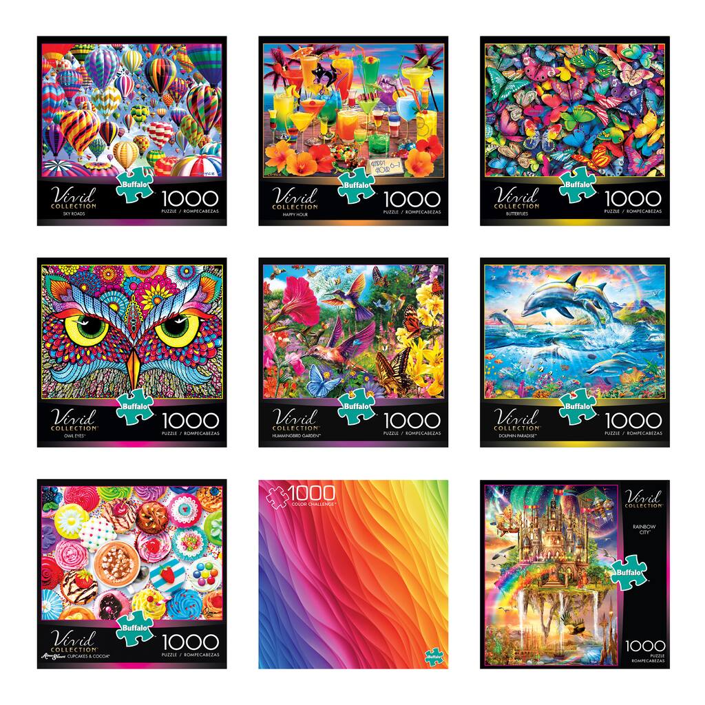 Assorted Buffalo Vivid Collection Jigsaw Puzzle Michaels Assorted Buffalo Vivid Collection Jigsaw Puzzle Michaels
